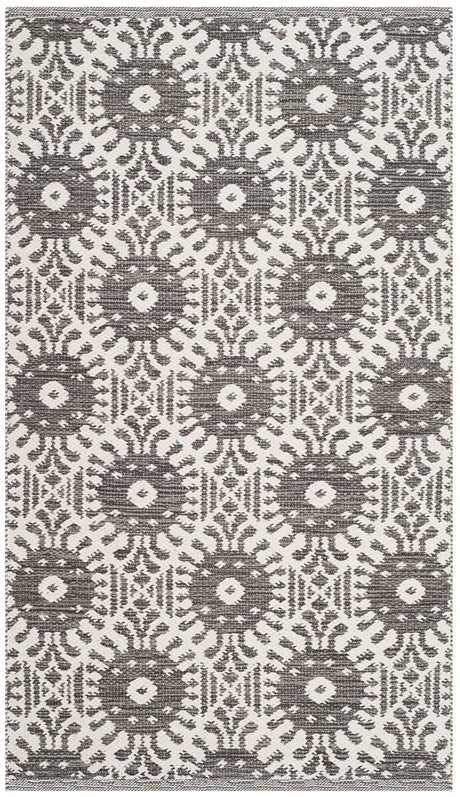 Safavieh Montauk Mtk612J Charcoal / Ivory Rugs.