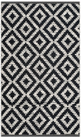 Safavieh Montauk Mtk613A Black / Ivory Rugs.