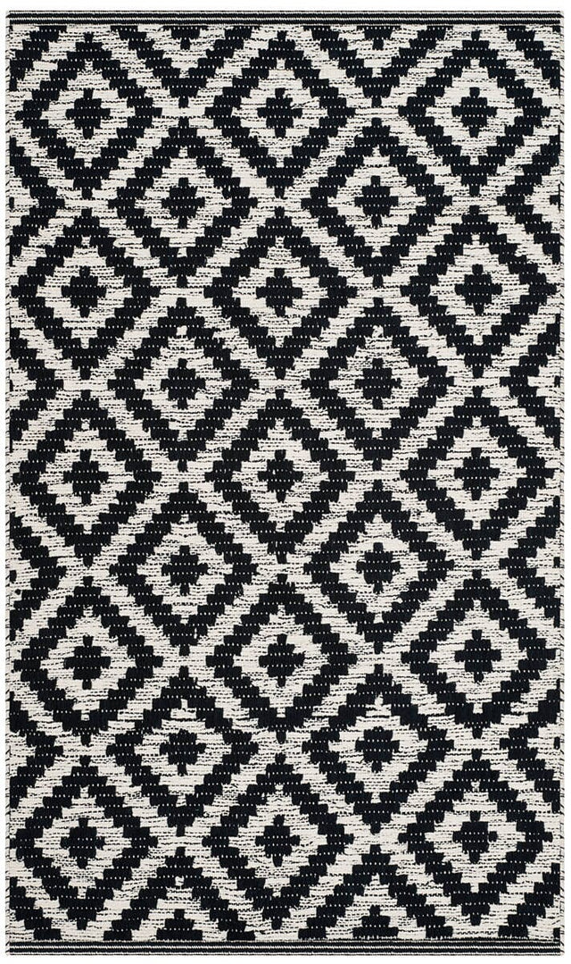 Safavieh Montauk Mtk613A Black / Ivory Rugs.