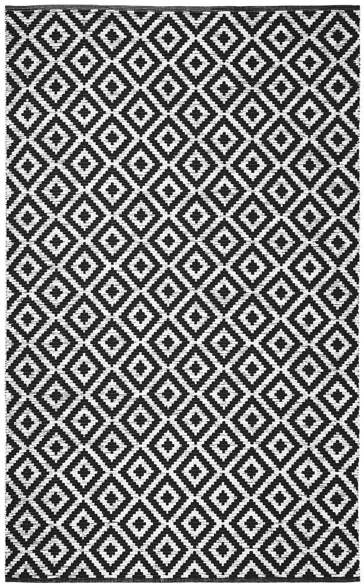 Safavieh Montauk Mtk613A Black / Ivory Geometric Area Rug