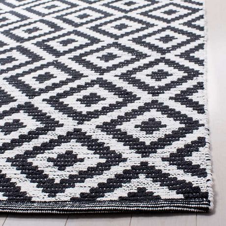 Safavieh Montauk Mtk613A Black / Ivory Rugs.