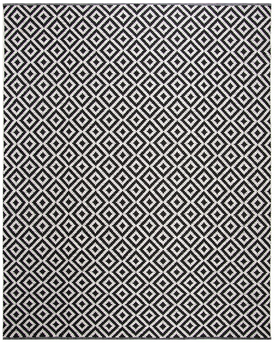 Safavieh Montauk Mtk613A Black / Ivory Geometric Area Rug