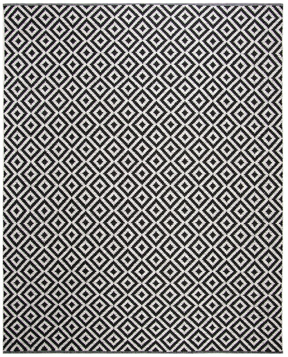 Safavieh Montauk Mtk613A Black / Ivory Geometric Area Rug