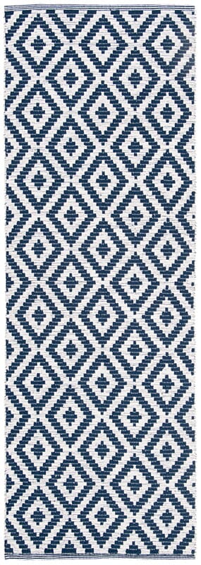 Safavieh Montauk Mtk613C Navy / Ivory Geometric Area Rug