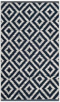 Safavieh Montauk Mtk613C Navy / Ivory Geometric Area Rug