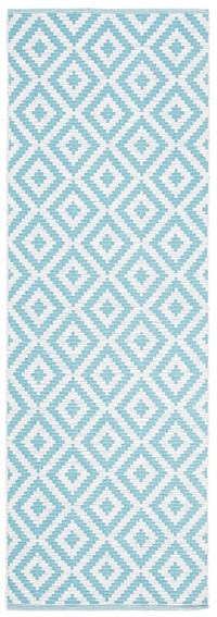 Safavieh Montauk Mtk613L Light Blue / Ivory Geometric Area Rug