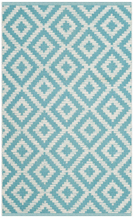 Safavieh Montauk Mtk613L Light Blue / Ivory Rugs.