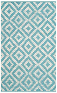 Safavieh Montauk Mtk613L Light Blue / Ivory Geometric Area Rug