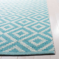 Safavieh Montauk Mtk613L Light Blue / Ivory Geometric Area Rug