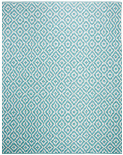 Safavieh Montauk Mtk613L Light Blue / Ivory Geometric Area Rug