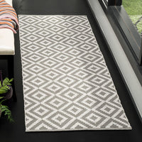 Safavieh Montauk Mtk613M Grey / Ivory Geometric Area Rug