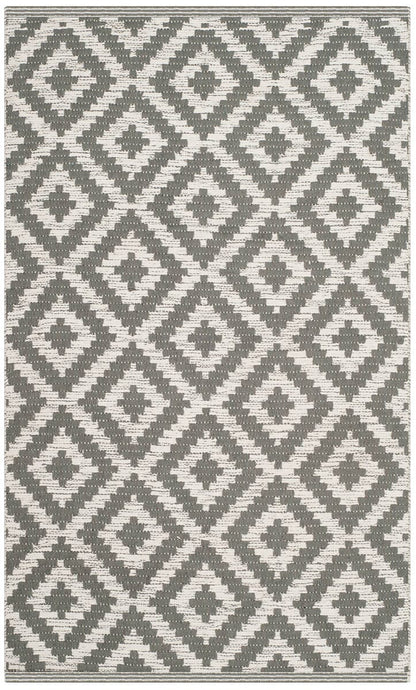 Safavieh Montauk Mtk613M Grey / Ivory Geometric Area Rug