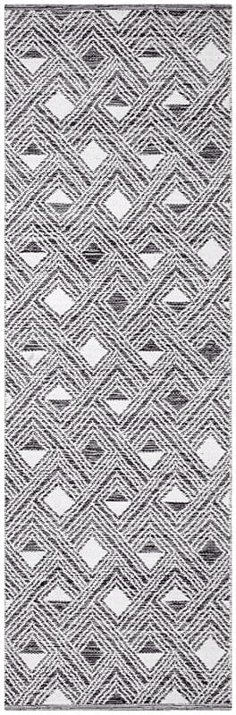 Safavieh Montauk Mtk614A Black / Ivory Geometric Area Rug