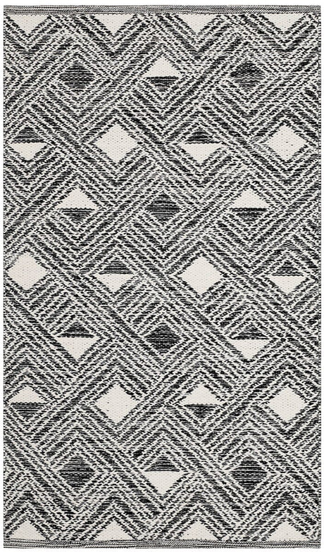 Safavieh Montauk Mtk614A Black / Ivory Rugs.