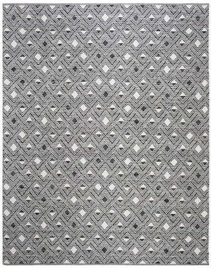 Safavieh Montauk Mtk614A Black / Ivory Geometric Area Rug