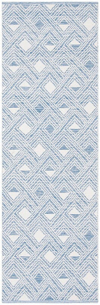 Safavieh Montauk Mtk614B Blue / Ivory Geometric Area Rug