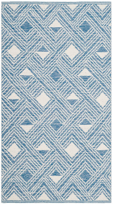 Safavieh Montauk Mtk614B Blue / Ivory Rugs.