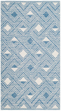 Safavieh Montauk Mtk614B Blue / Ivory Geometric Area Rug