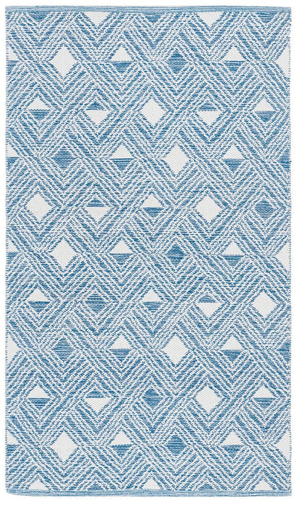 Safavieh Montauk Mtk614B Blue / Ivory Geometric Area Rug