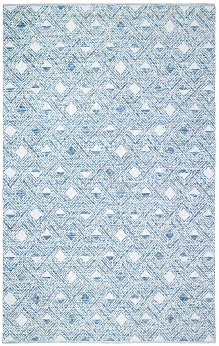 Safavieh Montauk Mtk614B Blue / Ivory Geometric Area Rug