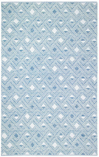 Safavieh Montauk Mtk614B Blue / Ivory Geometric Area Rug