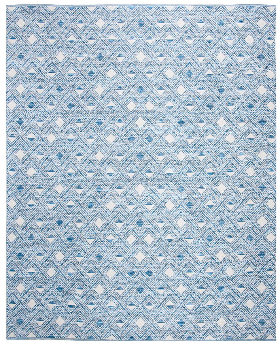 Safavieh Montauk Mtk614B Blue / Ivory Geometric Area Rug