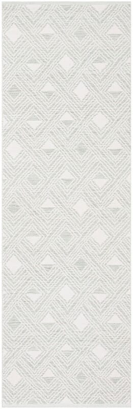 Safavieh Montauk Mtk614G Light Green / Ivory Geometric Area Rug