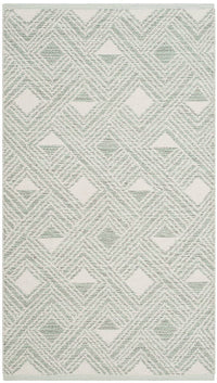 Safavieh Montauk Mtk614G Light Green / Ivory Geometric Area Rug