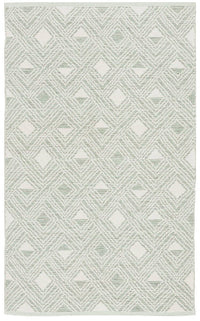 Safavieh Montauk Mtk614G Light Green / Ivory Geometric Area Rug