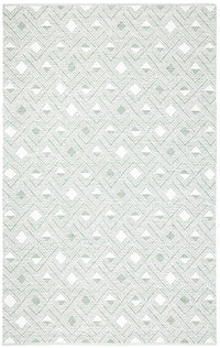 Safavieh Montauk Mtk614G Light Green / Ivory Geometric Area Rug