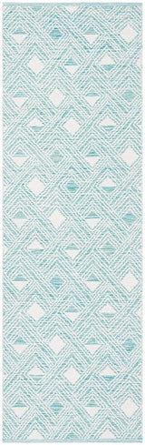 Safavieh Montauk Mtk614H Aqua / Ivory Rugs.