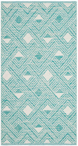 Safavieh Montauk Mtk614H Aqua / Ivory Rugs.