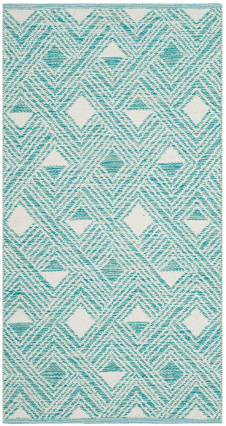 Safavieh Montauk Mtk614H Aqua / Ivory Rugs.