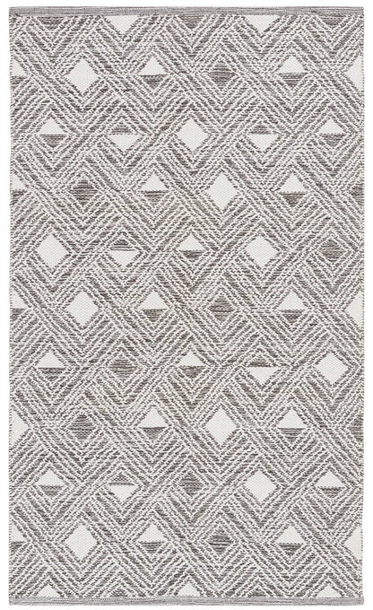 Safavieh Montauk Mtk614J Charcoal / Ivory Geometric Area Rug