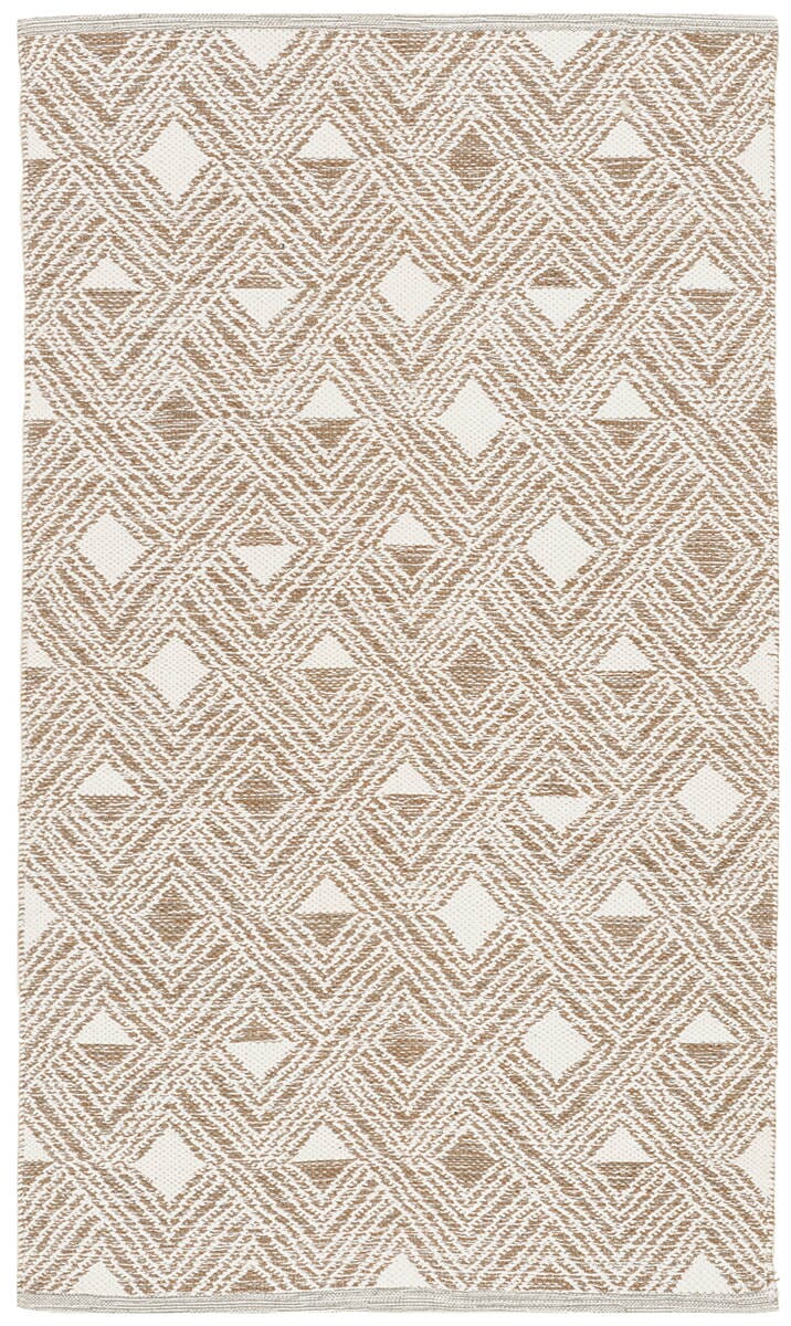 Safavieh Montauk Mtk614R Beige / Ivory Geometric Area Rug