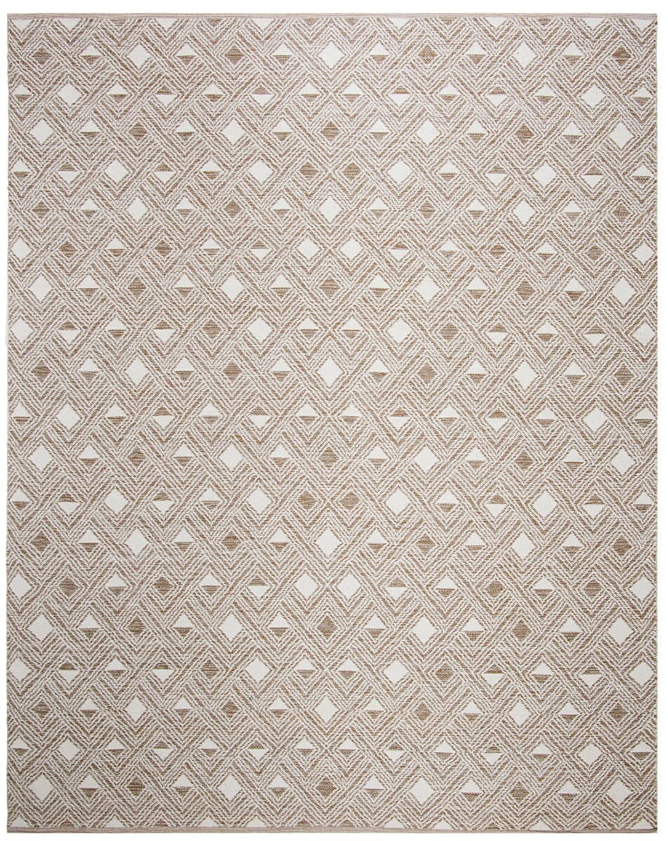 Safavieh Montauk Mtk614R Beige / Ivory Geometric Area Rug