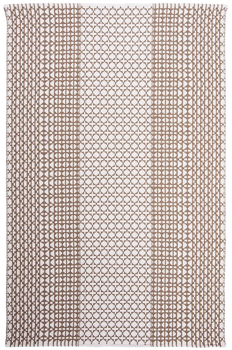 Safavieh Montauk Mtk617E Taupe / Ivory Striped Area Rug