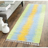 Safavieh Montauk Mtk710B Green / Gold Striped Area Rug