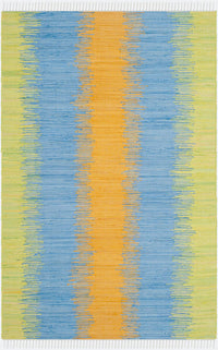 Safavieh Montauk Mtk710B Green / Gold Striped Area Rug