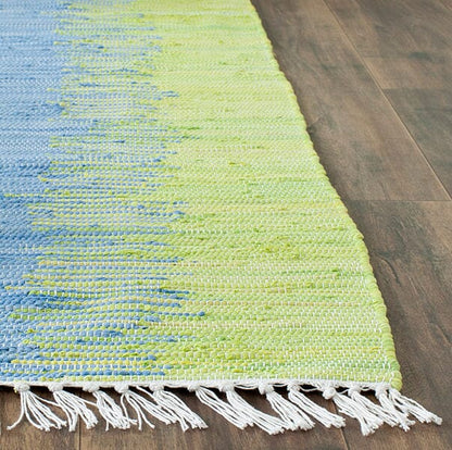 Safavieh Montauk Mtk710B Green / Gold Striped Area Rug