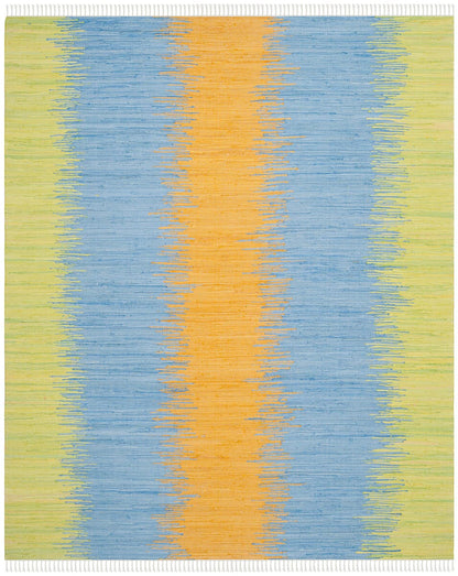 Safavieh Montauk Mtk710B Green / Gold Striped Area Rug