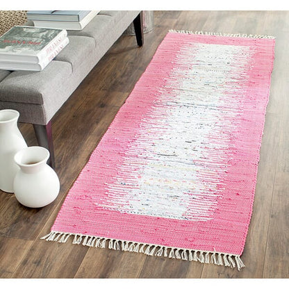 Safavieh Montauk Mtk711A Ivory / Pink Bordered Area Rug