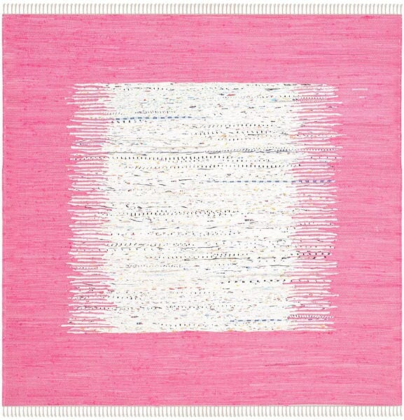 Safavieh Montauk Mtk711A Ivory / Pink Bordered Area Rug