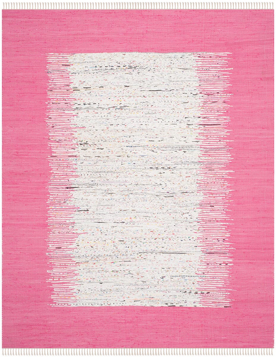 Safavieh Montauk Mtk711A Ivory / Pink Bordered Area Rug