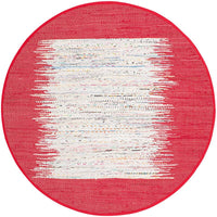 Safavieh Montauk Mtk711B Ivory / Red Bordered Area Rug