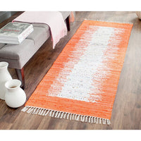 Safavieh Montauk Mtk711C Ivory / Orange Bordered Area Rug