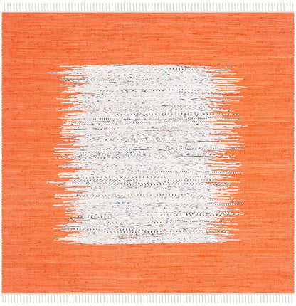 Safavieh Montauk Mtk711C Ivory / Orange Bordered Area Rug