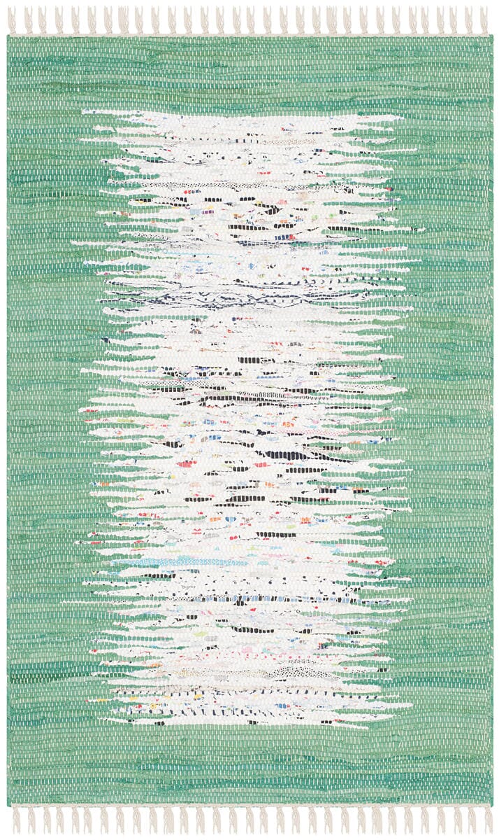 Safavieh Montauk Mtk711D Ivory / Sea Green Bordered Area Rug