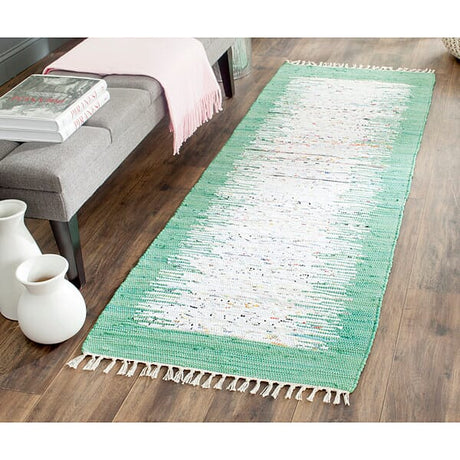 Safavieh Montauk Mtk711D Ivory / Sea Green Rugs.