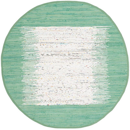 Safavieh Montauk Mtk711D Ivory / Sea Green Bordered Area Rug